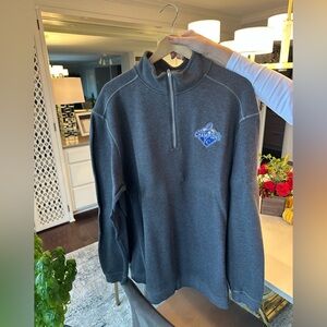 Tommy Bahama Gray Zip Up Sweater